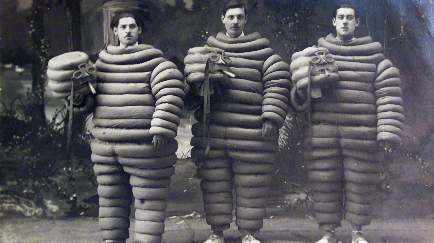 The Michelin Man, then and now